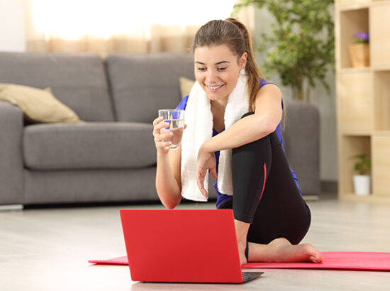 What forms of exercise can be done at home?